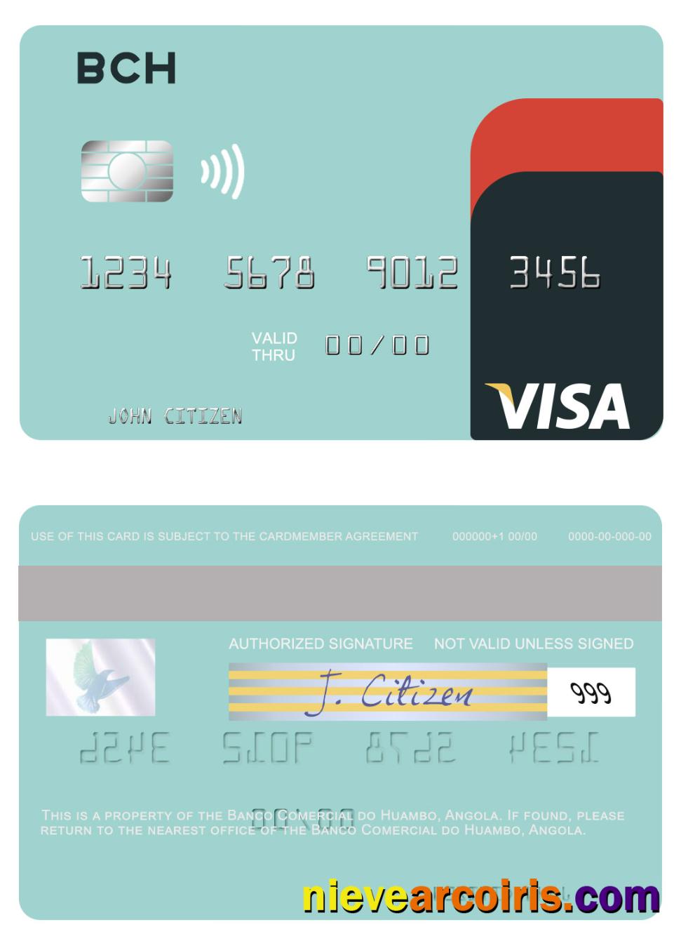 Angola Banco Comercial do Huambo visa card